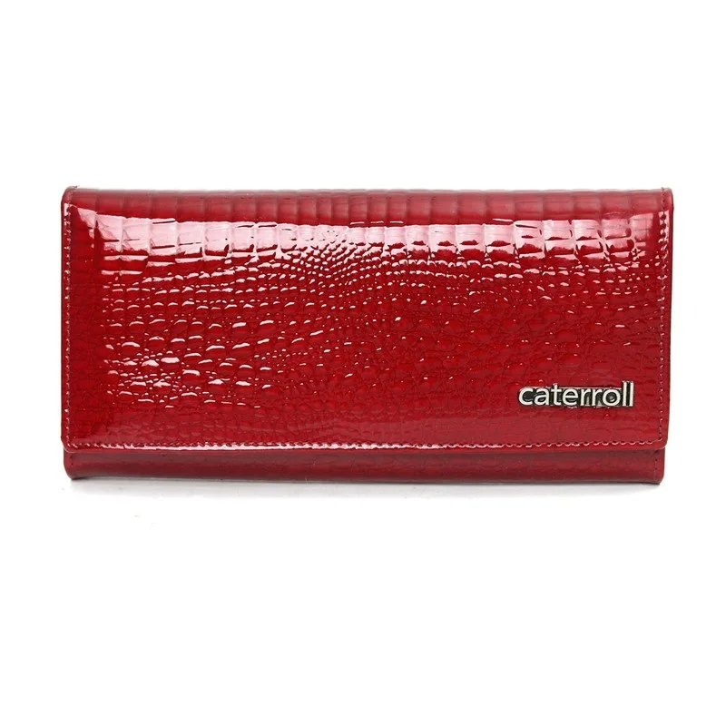 Goedkoop Lange Portemonnee Vrouw Echt Leer Vrouwen Portefeuilles Rode Dames Portemonnees Luxe Merk Vrouwelijke Geld Zak