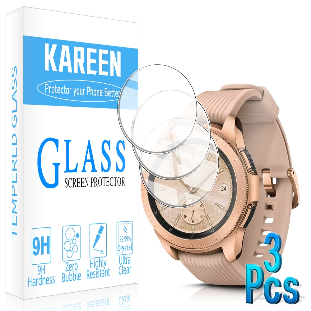 3 шт. закаленное стекло для часов Samsung 42 мм 46 41 45 Gear S2 Sport S3 Classic Frontier Защитная пленка экрана|Защита экрана| |