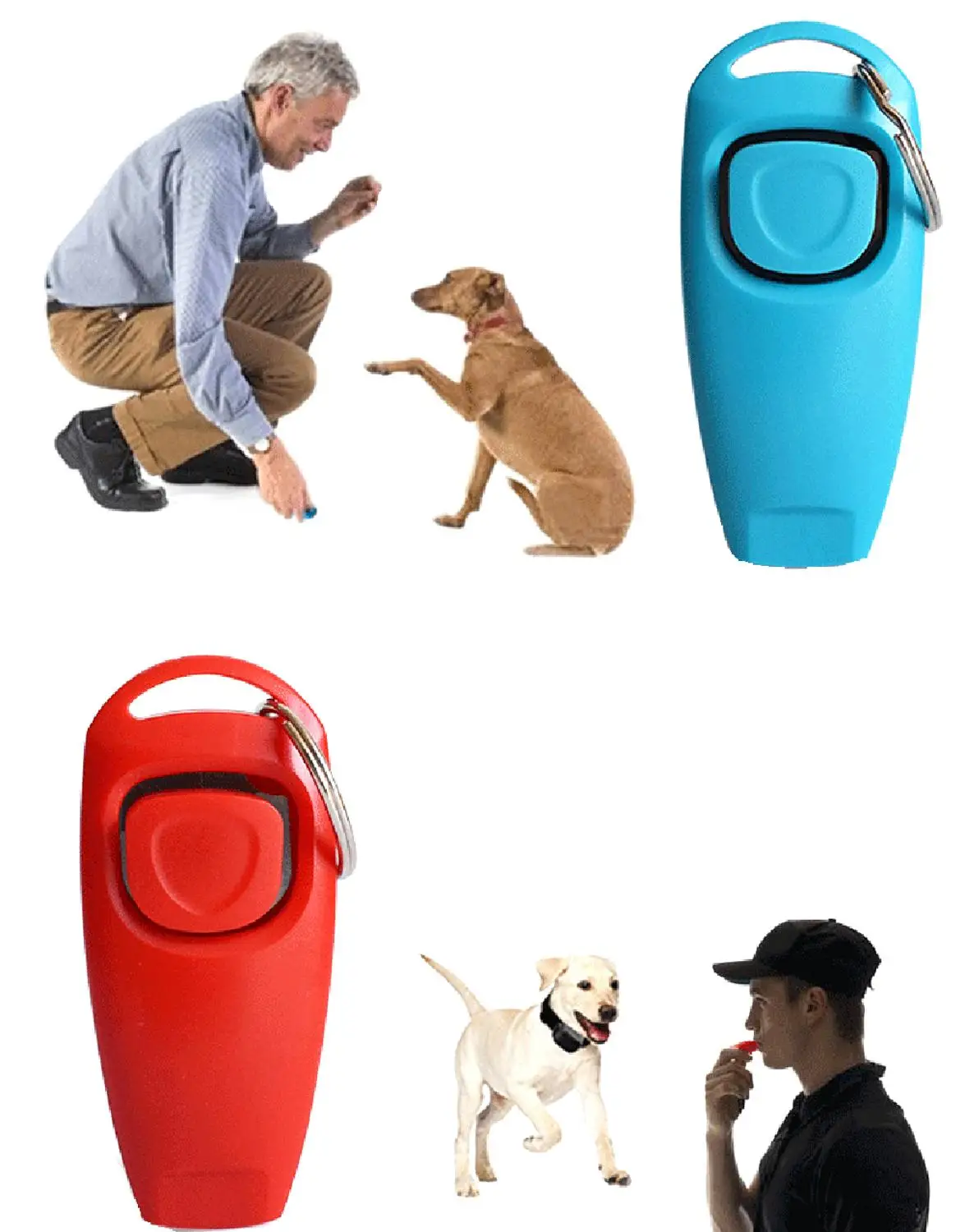 Pet Dog Whistle And Clicker Puppy Stop Barking Training Aid Tool Clicker Portable Trainer Pet Products Supplies 1 Pc dog whistle,dog trainer,dog clicker