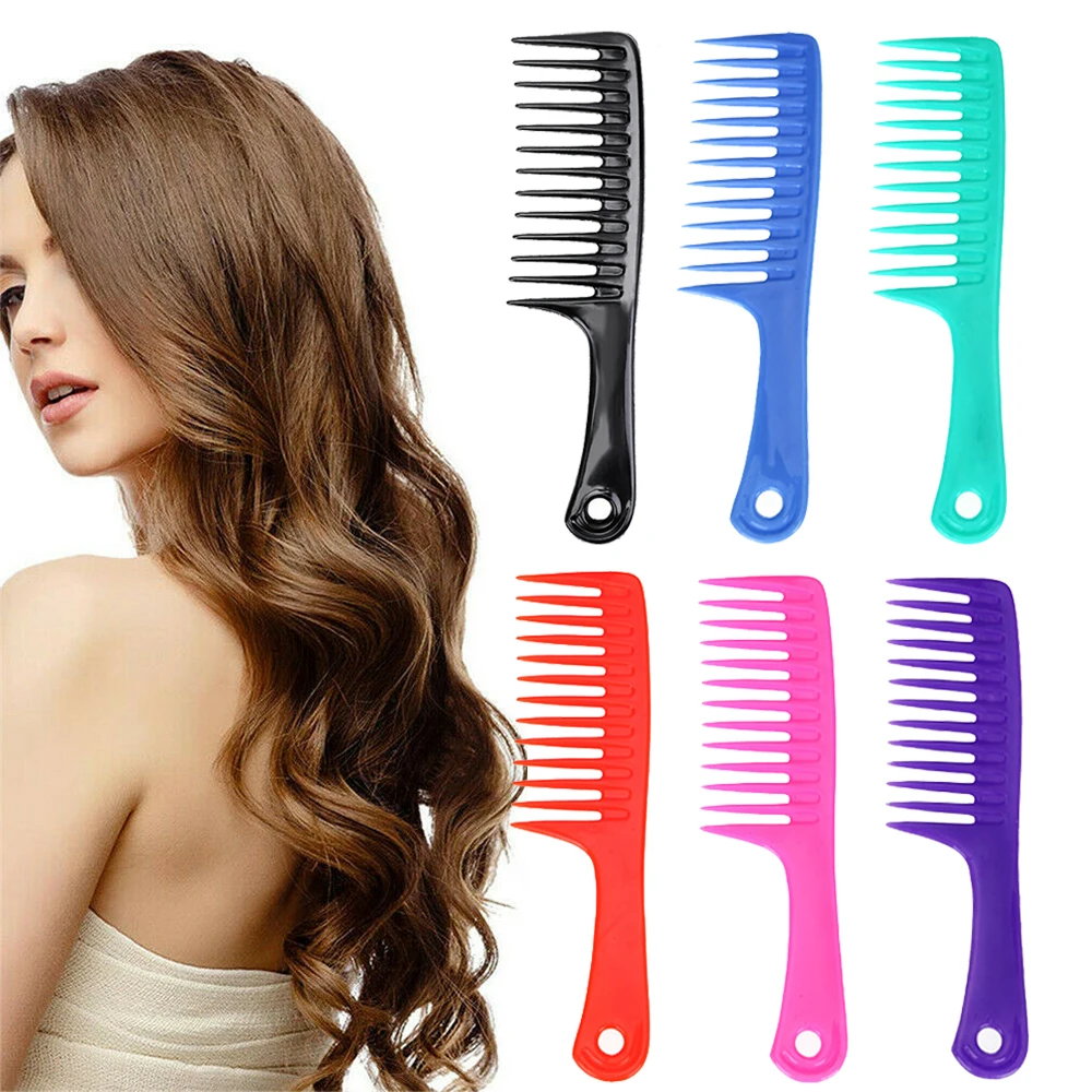

Wide Teeth Hairdressing Comb Tranparent Hair Wig Comb For Hairstyling Detangle Big Hair Comb Ideal For Long Hair Smooth