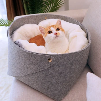 

Cat Basket Pet Dog Bed for Cat Warm Bed Dogs Houses for Cats Pets Products House for Cat Puppy Soft Comfortable House Large