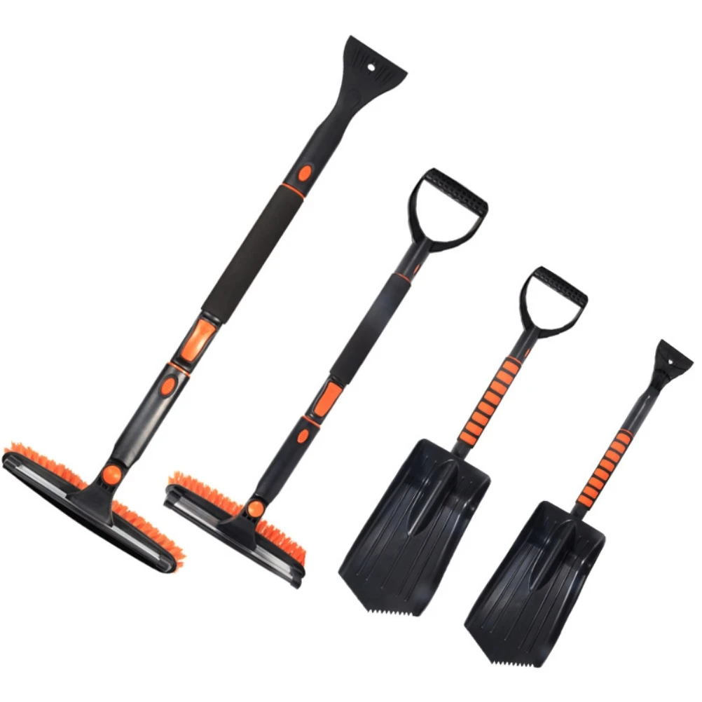 Snow Brush,telescopic Ice Scraper Brush And Removal Shovel, With