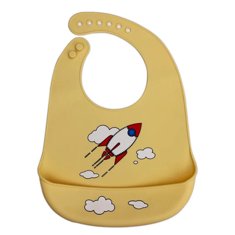 Детские вещи водонепроницаемый силиконовый нагрудник для кормления новорожденных фартуки с рисунком регулируемые нагрудники для младенцев бандана нагрудники для младенцев - Цвет: KSJ051