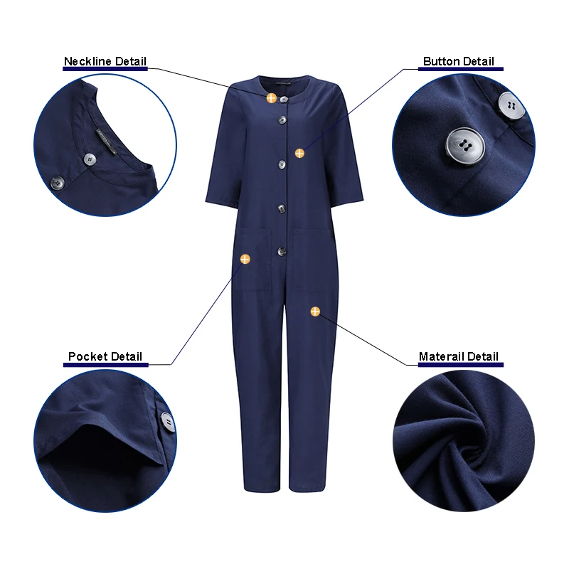 Plus Size Jumpsuits Women's Summer Pants ZANZEA Fashion Button Overalls Casual Short Sleeve Rompers Female Solid Shirt Playsuits Plus Size Jumpsuits Women's Summer Pants ZANZEA Fashion Button Overalls Casual Short Sleeve Rompers Female Solid Shirt Playsuits