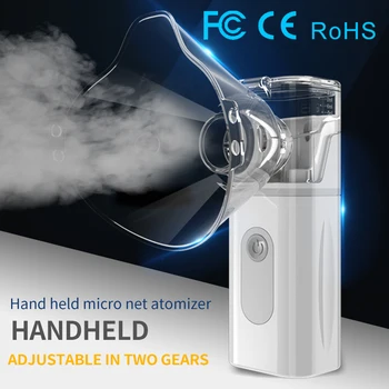 

hot selling Mini Handheld Silent Inhale Nebulizer Portable Ultrasonic Inalador Nebulizador Children Adult Rechargeable Automizer