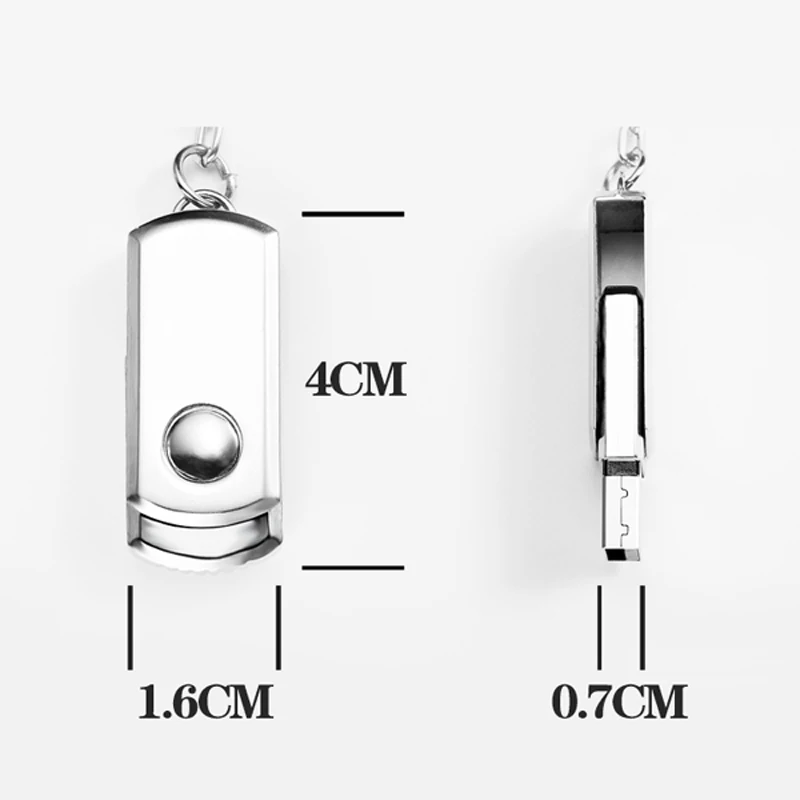 Портативный металлический Usb флеш накопитель флешка 128 ГБ 64 32 16 4G USB 2 0 супер мини usb