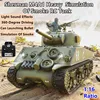 Simulation Smoke Sherman M4A1 Heavy Remote Control Tank 20Mins Launching Bullets 360° Driving Turret Rotation RC Military Tank 1
