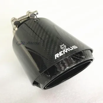 

remus modified car exhaust pipe new three-layer nozzle carbon fiber car exhaust pipe muffler Tip