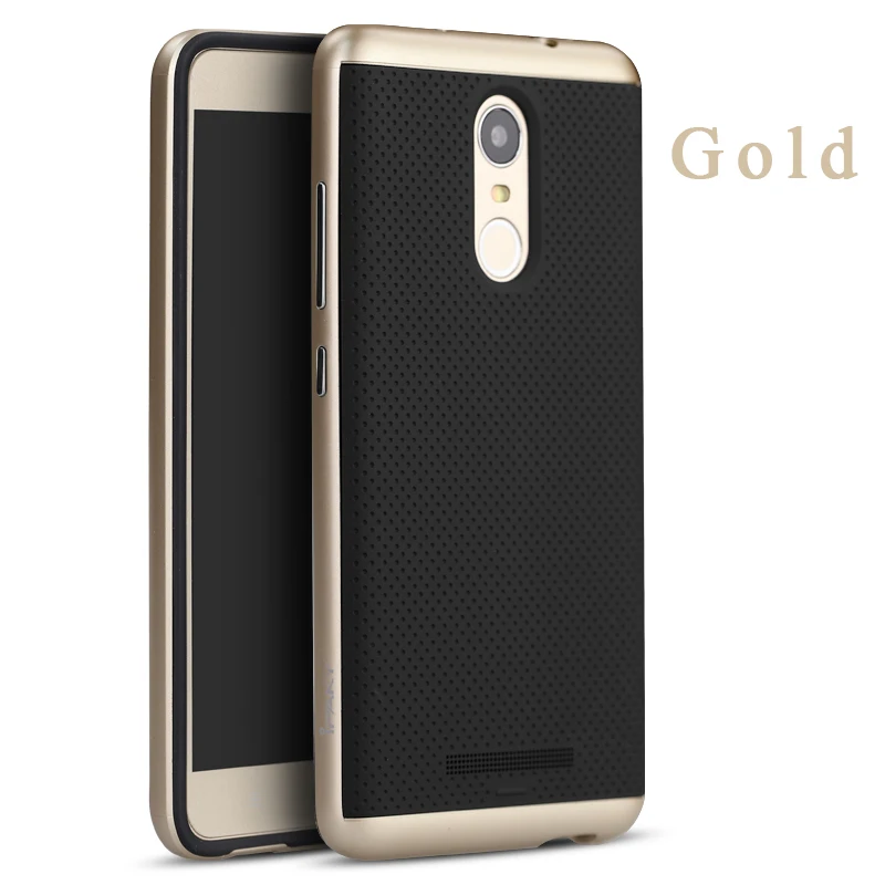 Redmi Note 3 Чехол iPaky для xiaomi Redmi Note 3 Pro Prime Силиконовая задняя крышка+ PC Рамка для xiaomi Note 3 Note3 чехол s 5,5 - Цвет: Золотой