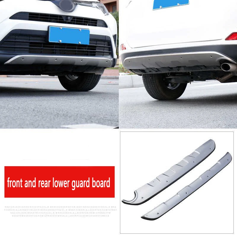 

Car Front and Rear Bumper Guard Board Protection for Toyota RAV4 2016-2019 Car Styling Exterior Accessories