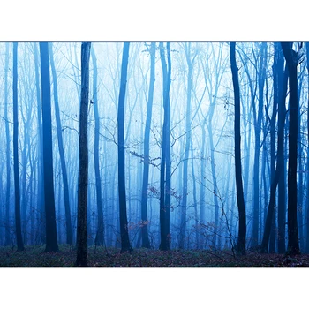 

Misty Forest Halloween Theme Backdrop Photography Autumn Landscape Fairy Wonderland Outdoor Background Photo Shoot studio prop