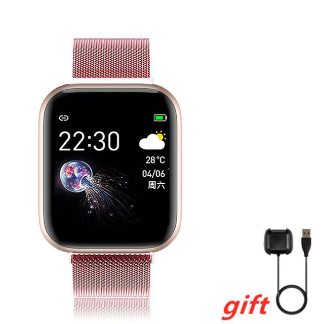 Smart Watch Men Women Sport Waterproof Heart Rate Blood Pressure Fitness Tracker Kids Smartwatch Smart Clock  For Android IOS