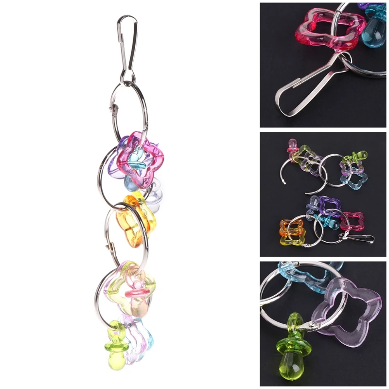 21 см акриловый ПЭТ птица колокол игрушки грызунок для попугая звонка висячий качель для птичьей клетки игрушка для Cockatiel Parakeet товары для домашних птиц