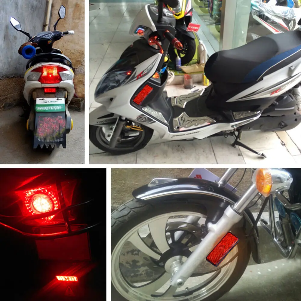 Отражатель мотоцикла задний тормоз указатель поворота лампа 24 светодиодный автомобиль/ATV светодиодные отражатели/Грузовик Боковые предупреждающие огни 3 цвета