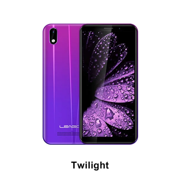 LEAGOO Z10 Android мобильный телефон 5," 18:9 полный экран 1 Гб ОЗУ 8 Гб ПЗУ MT6580 четырехъядерный 2000 мАч 5 Мп камера Две sim-карты 3G смартфон - Цвет: Twilight