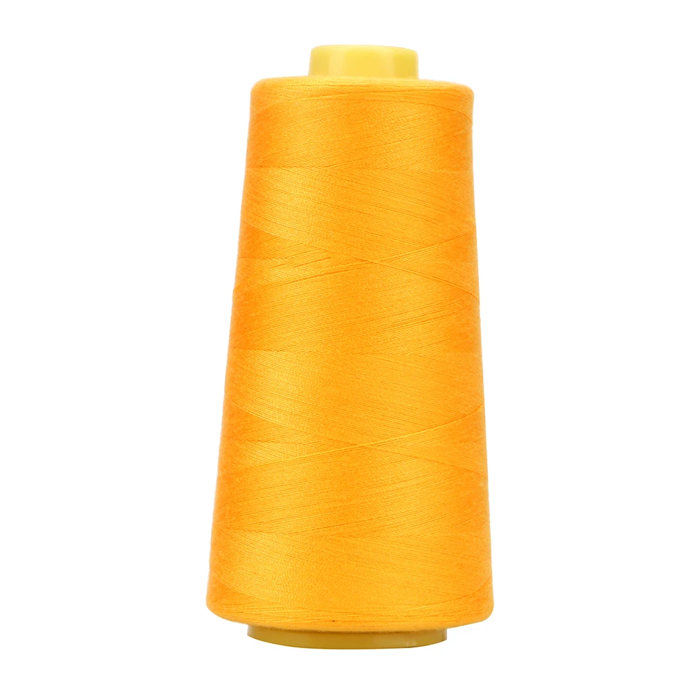 Швейная нить машинная пряжа 40 S/2 нити износостойкая ручная швейная нить 3000Y Швейные аксессуары ручная строчка - Цвет: Цвет: желтый