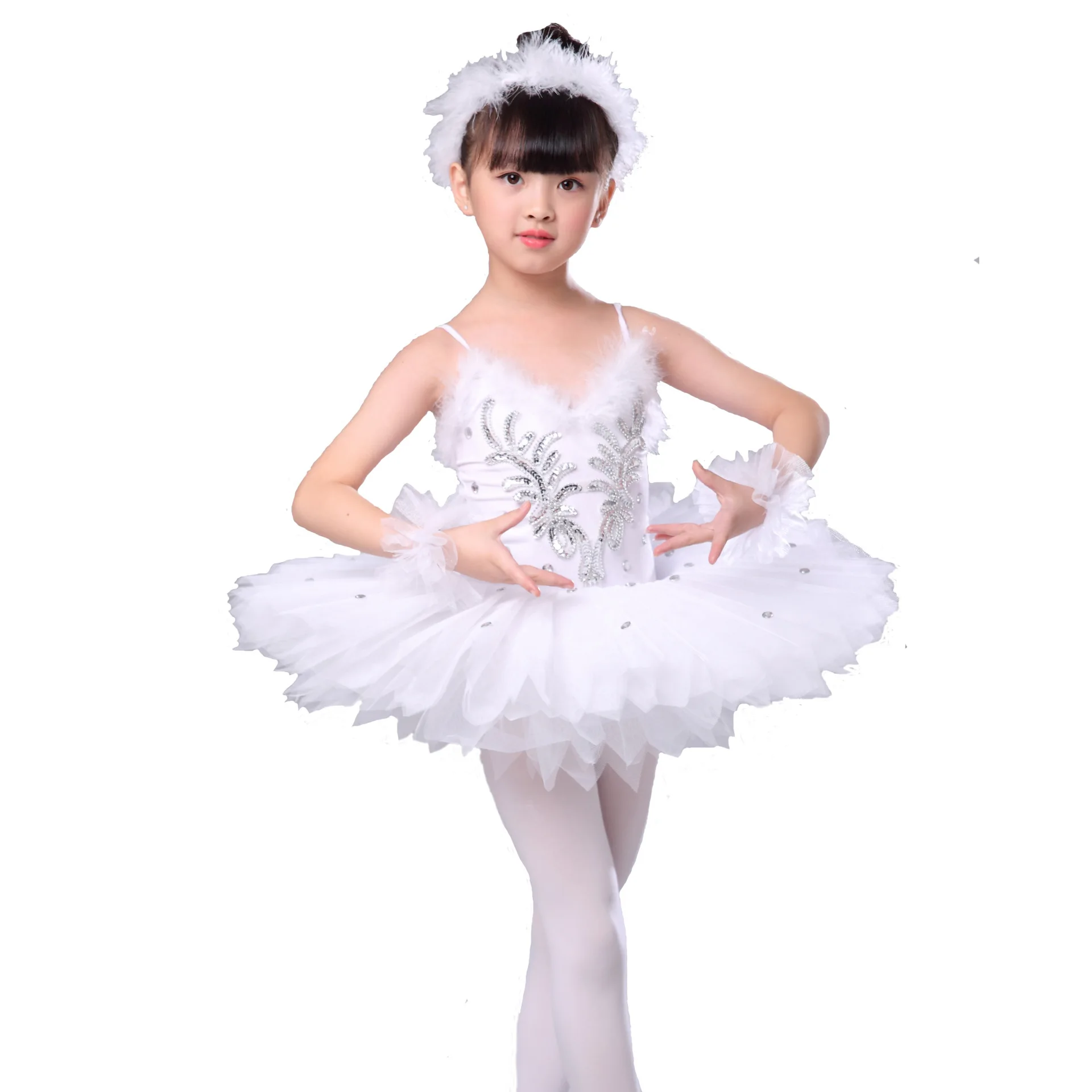 Disfraz de Ballet profesional para niña, vestido de bailarina, ropa de  baile, Lago de los cisnes blancos - AliExpress