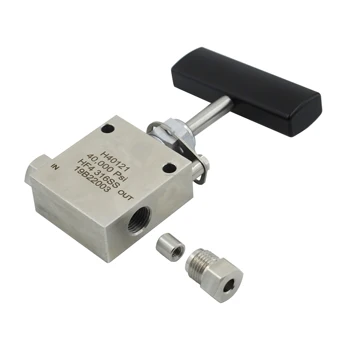 

Free shipping Wellness Model : HS15121 1/4'' connection 15000 PSI high pressure Stainless manual control needle valve