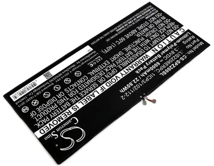 Cameron sino 6000 мАч батарея для SONY Колёсики SGP511 SOT21 Xperia планшет Z2 1277-3631.1B 1ICP3/102/112-2 LIS2206ERPC