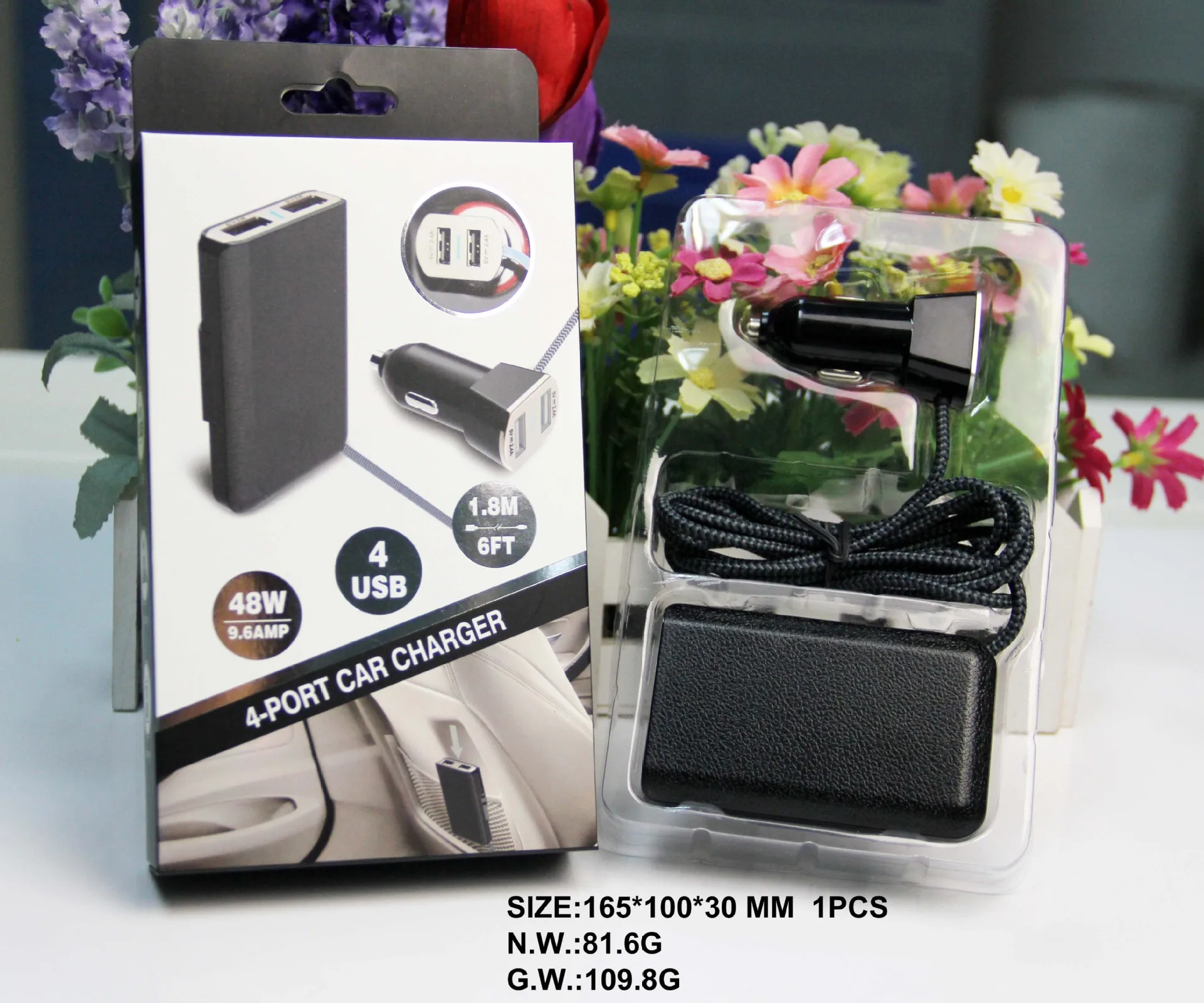 Автомобильное зарядное устройство USB, зарядное устройство для мобильного телефона, большой ток 9.6A, автомобильное зарядное устройство для мобильного телефона