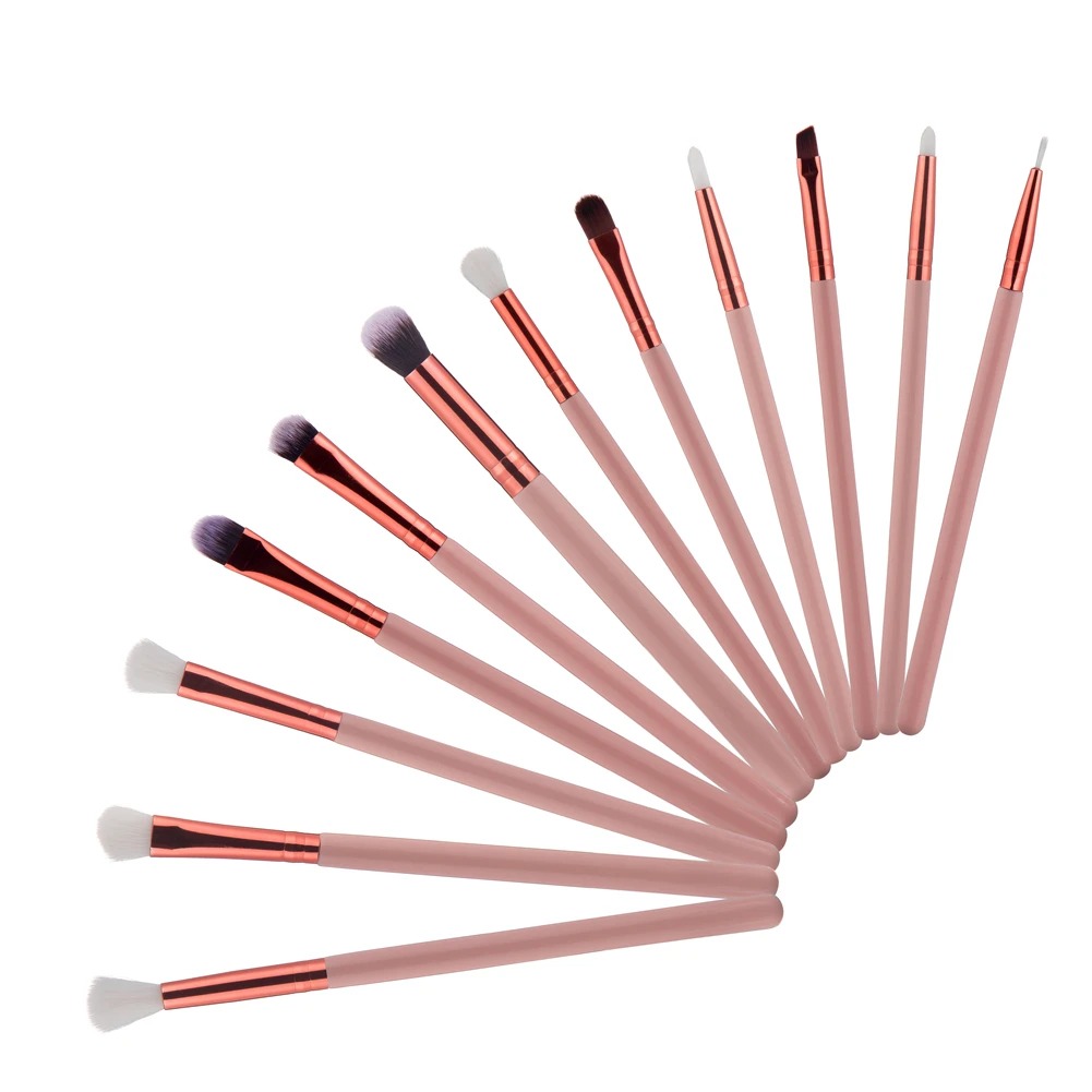 12pcs/set Profession Makeup Eye Shadow Brush Foundation Powder Eyeliner Lip Brush Complete Tool