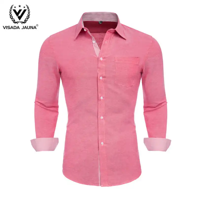 mens red slim fit shirt