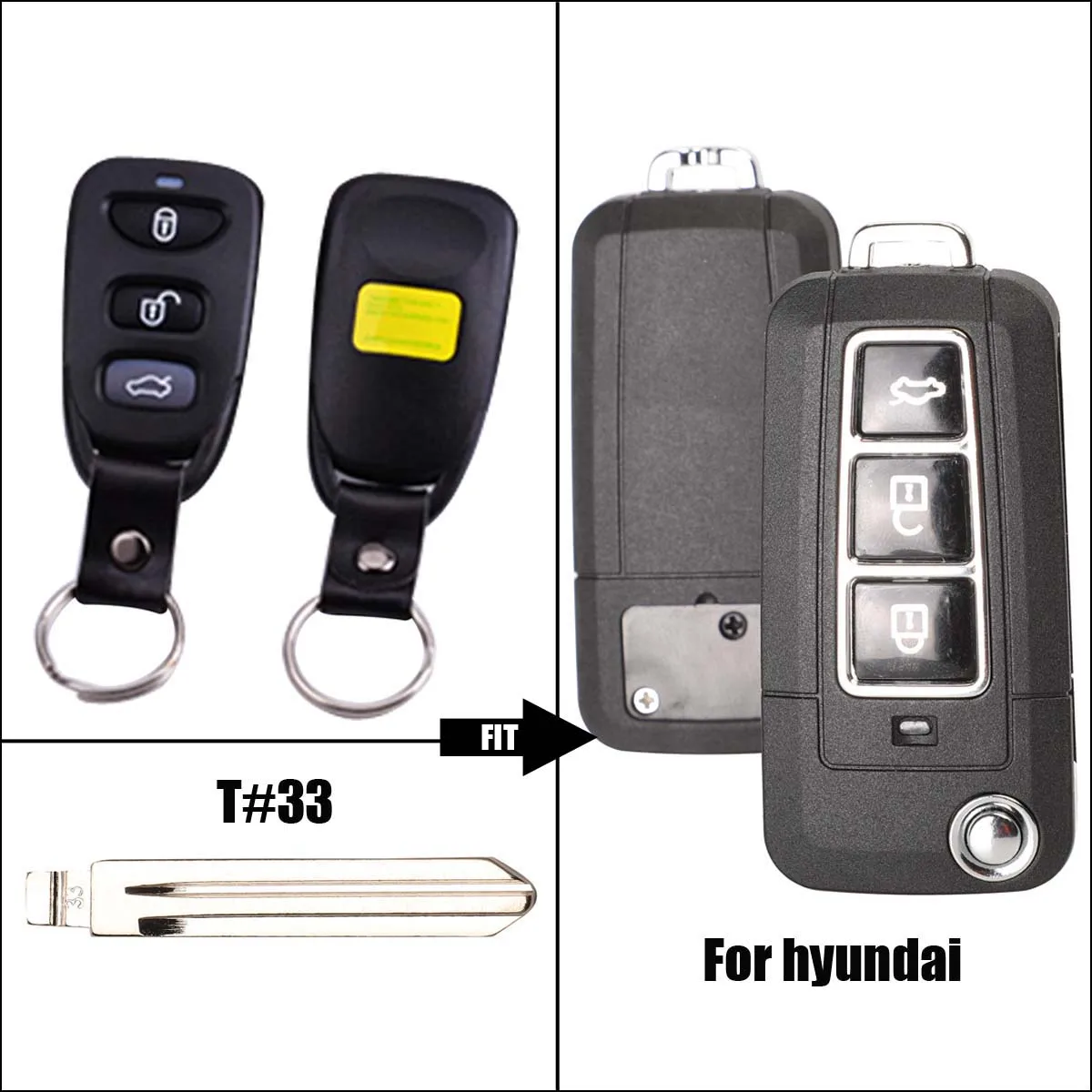 Bilchave 2/3 кнопочный пульт дистанционного управления для hyundai Old Elantra 2003 Tucson Santa Fe NF Eagle Terracan без держателя батареи