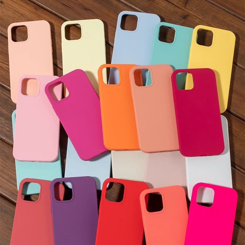 Роскошный оригинальный официальный силиконовый чехол для iPhone SE 2020 12 Mini X XR XS Apple 11