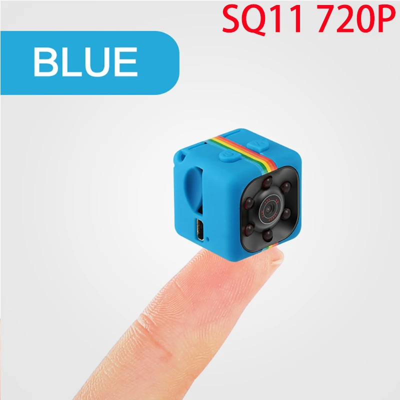 SQ11 720P Blue Мини-камера FX01 HD 1080P с датчиком ночного видения, видеокамера, движения, DVR, микро камера, Спортивная DV видео, маленькая камера, Cam Sq11 720p - Цвет: SQ11 720P Blue
