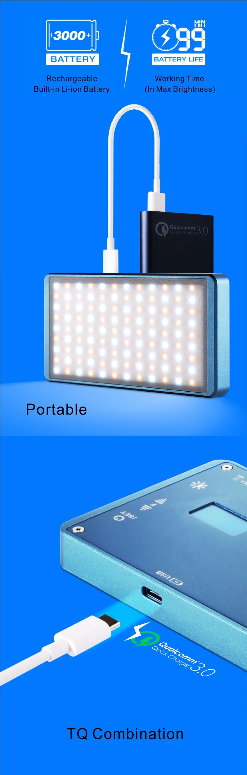 Universal 18 W USB Rask lading 3.0 5V 3A for Iphone 7 8 EU USA Plug Mobiltelefon Rask lader lading for Samsug s8 s9 Huawei Xiaomi zhiyun yongnuo nanguang godox anker falconeyes led rgb light Universal 18 W USB Charge rapide 3.0 5V 3A pour Ipho
