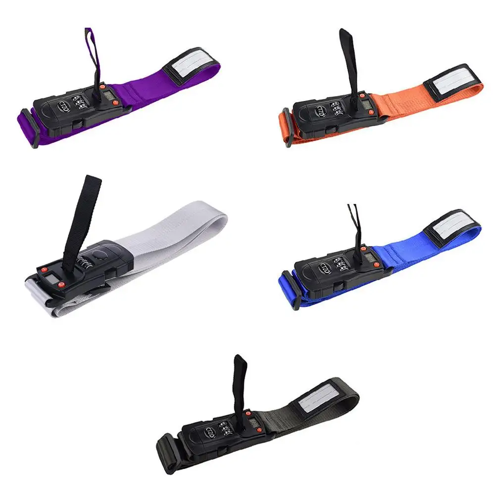 

Electronic Scale Cross Lock Luggage Strap High-grade Packing Rope Password Lock Scale Weighing Trolley Box Anti-theft Lock Scale