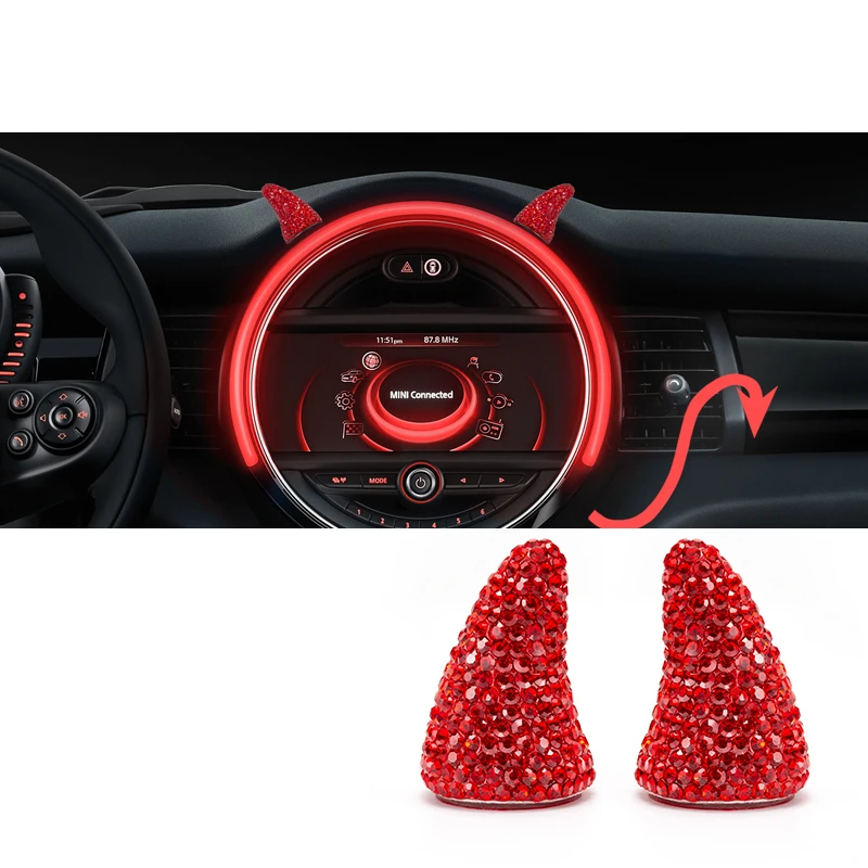 

Car Creative Ornament Auto Interior styling Sticker For MINI COOPER F54 F55 F56 F60 R55 R60 R61 Car accessories interior 2pcs