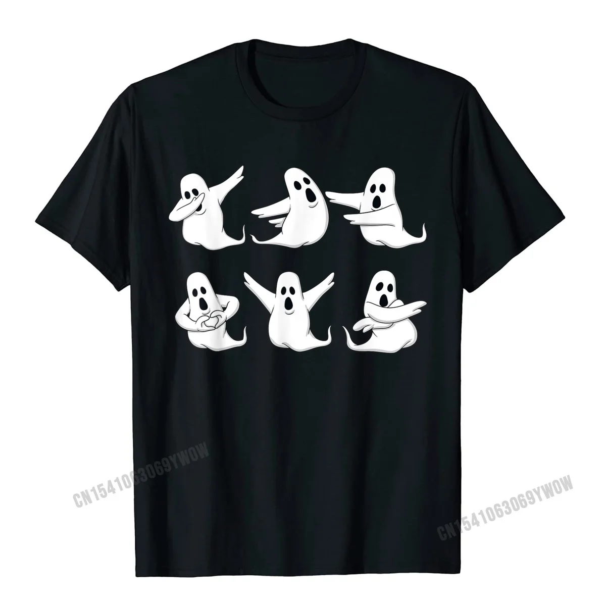 Hip hop Camisa Birthday Short Sleeve Summer Fall T Shirt Plain Crew Neck Pure Cotton T Shirts Male Tshirts Drop Shipping Dancing Ghosts Dance Challenge Boys Girls Kids Halloween T-Shirt__638 black