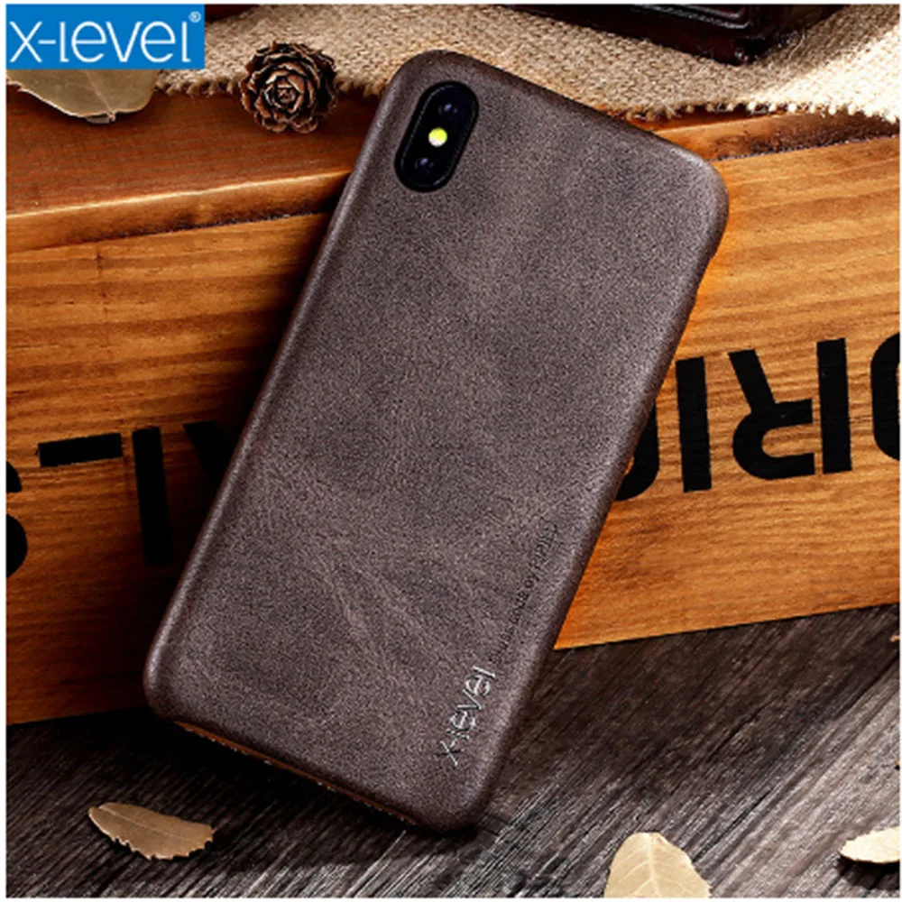 

X-Level leather case For Redmi 5plus/note5 phone case original ultra-thin back cover business retro For Redmi note5/6/6pro/5pro