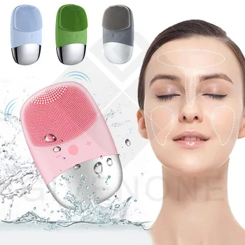

Electric Facial Cleansing Massager Ultrasonic Vibration Face Washing Brush Skin Blackhead Remover Deep Washing Machine