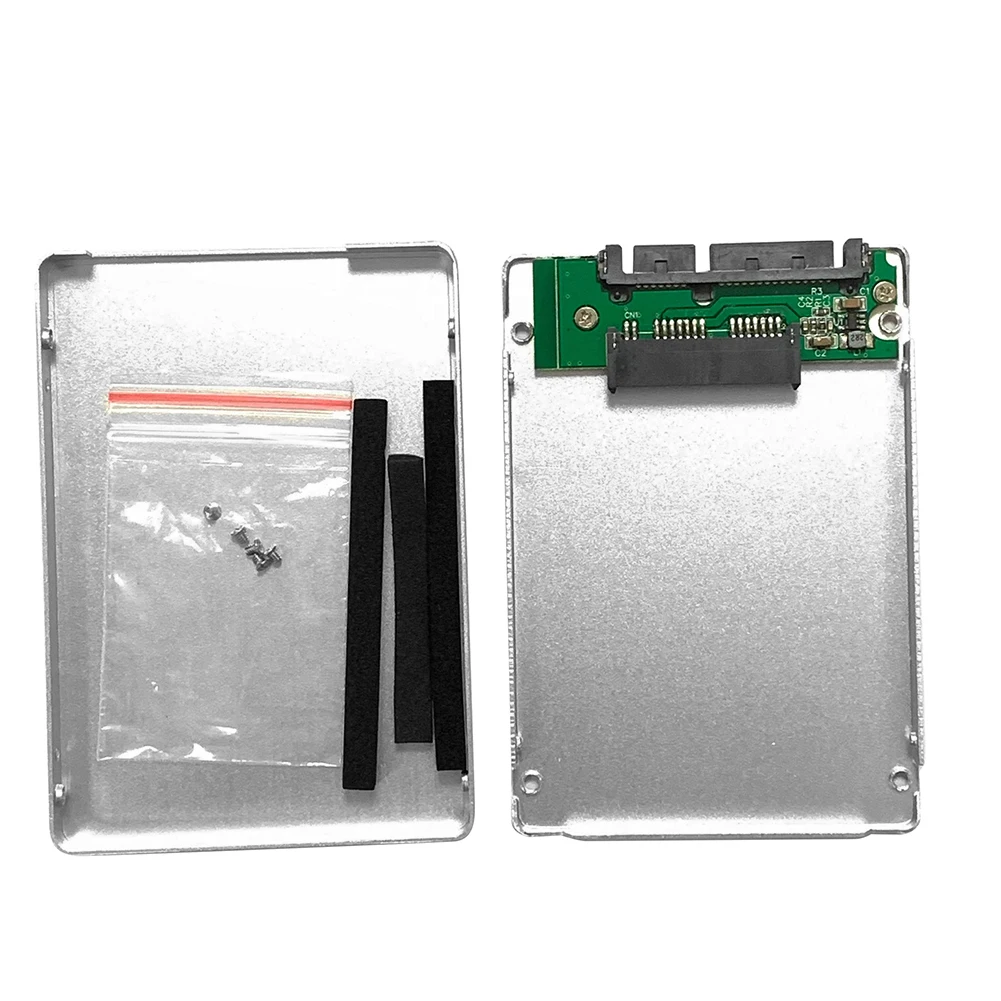 USATA Micro 1.8 inch SSD to 2.5 inch SATA Adapter Aluminum Alloy SATA Hard Disk Drive Case SSD Enclosure Box external hdd case