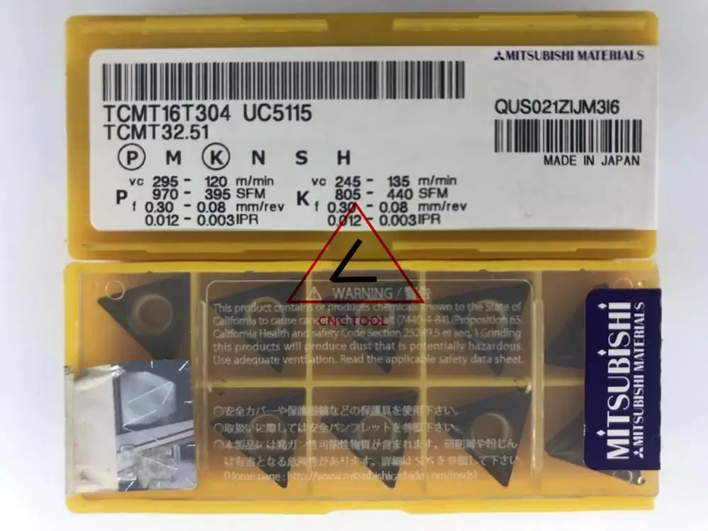 TCMT 16T304 UC5115 10 шт. оригинальная Поворотная вставка Mitsubishi DIAEDGE| |