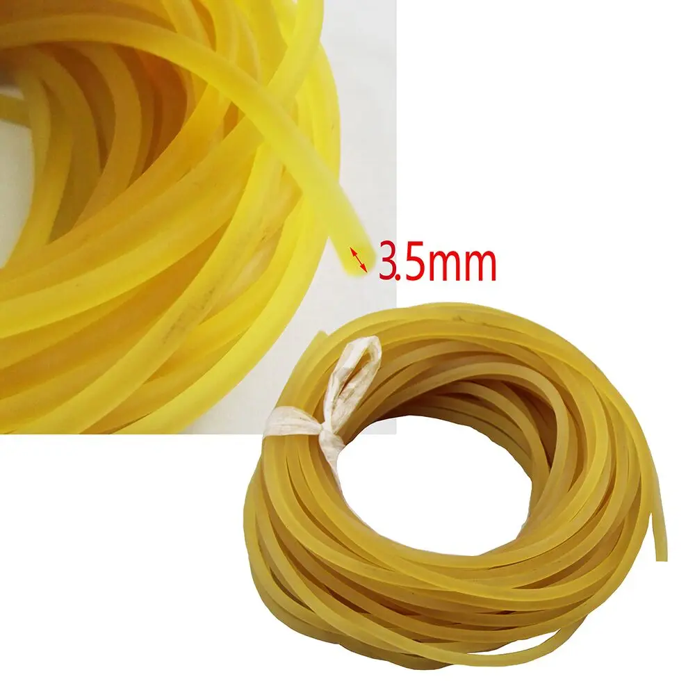 10 Meters Diameter 2mm - 5mm Plain Traditional Elastic Rope Tied Reinforcement Group Fishing Line Solid Elastica Rubber 6