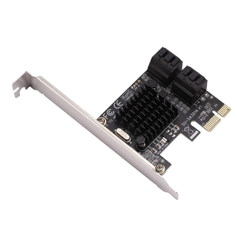 SSU SA3014 PCI-E к 4 портам SATA 3,0 плата адаптера расширения контроллера