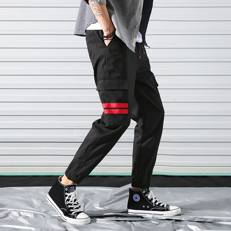 SingleRoad, хип-хоп Уличная одежда, мужские штаны для бега, модные мужские повседневные брюки-карго, уличные штаны-шаровары с эластичной резинкой на талии