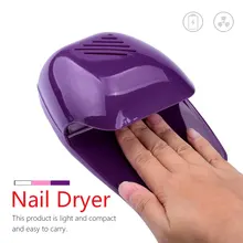 Мини-Сушилка Вентилятор для ногтей сушильная машина для гель-лака для дома портативная машина для полирования ногтей Сушилка для ногтей