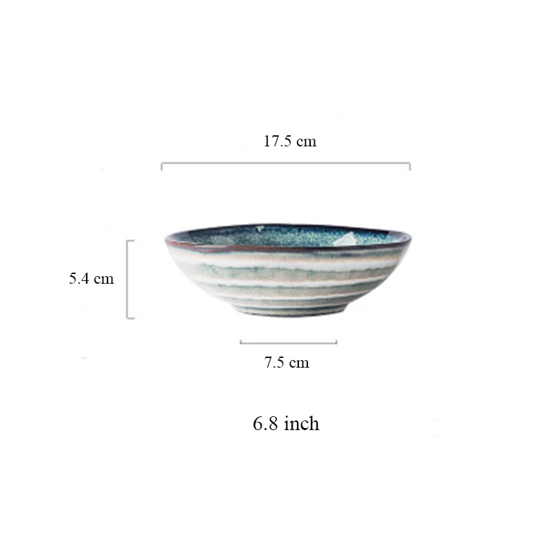 6.8L salad bowl Тарелка, посуда, домашняя, японская, креативная, керамическая чаша, посуда, Ретро стиль, скандинавские, стейк, тарелка для закуски, тарелка, персонализированное, высококлассное блюдо - Цвет: 6.8L salad bowl