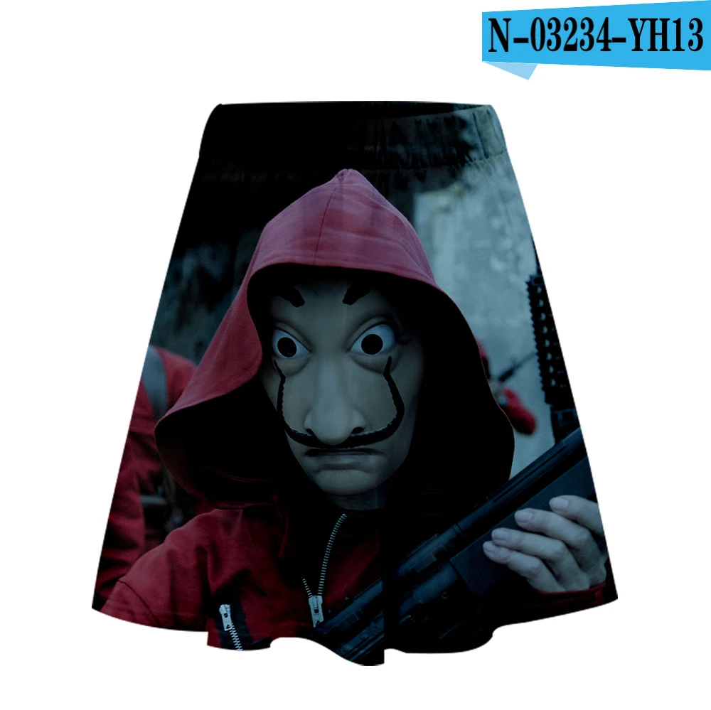 Юбка Salvador Dali Harajuku повседневные новые стильные юбки Harajuku Pop Salvador Dali Новые Сексуальные женские повседневные юбки Kpops - Цвет: A