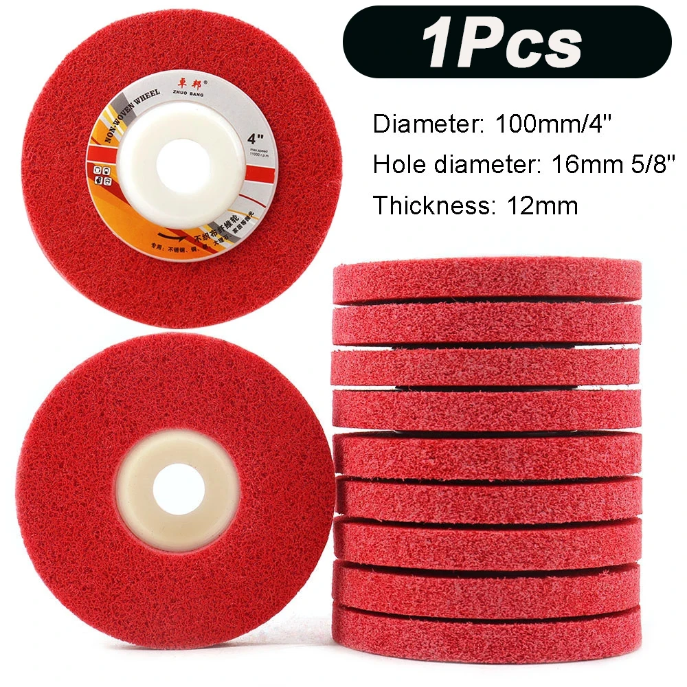 Ceramics Jewelry 4 inch Abrasive Drawing Polishing Wheel Cotton Cloth Polishing Wheel for Surface Grinding and Polishing of Metal Stainless Steel Glass 100mm 