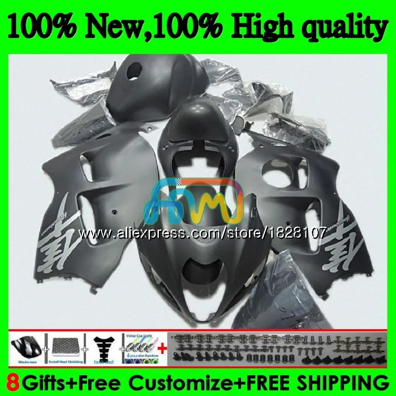 Hayabusa для SUZUKI GSX-R1300 GSXR 1300 1996 матовый черный 1997 1998 1999 2000 2001 48BS. 81 GSXR1300 96 97 98 99 00 01 обтекатели