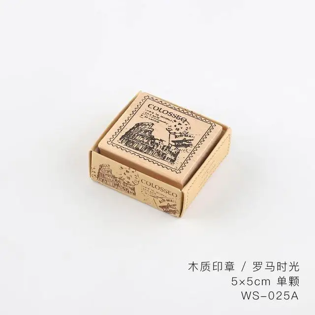 Ретро штамп серии деревянный Декор резиновые штампы для stationery канцелярские DIY ремесло грибы цветы Стандартная печать - Цвет: 4