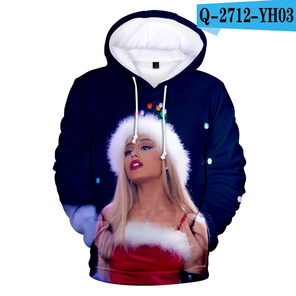 Горячая Распродажа, толстовки с 3d принтом Ariana Grande, женские/мужские толстовки, модные уличные толстовки для девочек, толстовки в стиле хип-хоп, толстовки с капюшоном Ariana Grande - Цвет: 3D