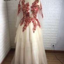 Настоящая фотография, вечерние платья для выпускного вечера, vestidos de graduacion largo, многослойная юбка, длинные платья для выпускного вечера, сделано в Китае, XD-121