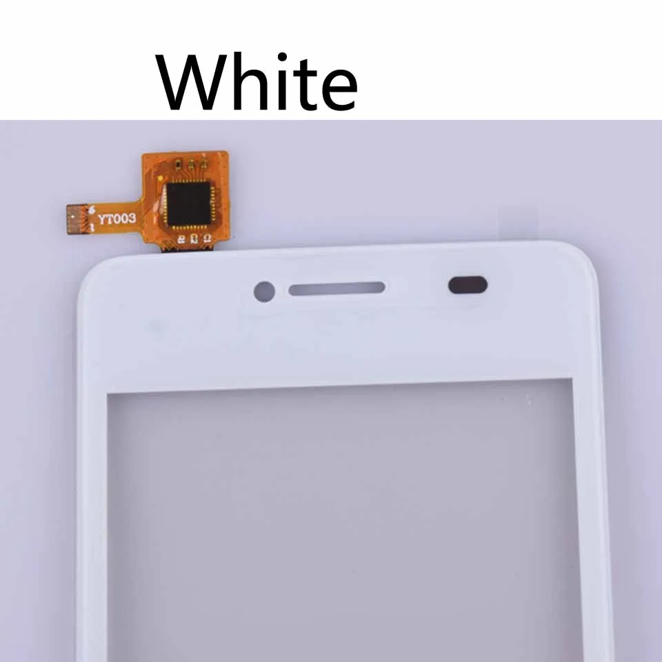 Для zte Blade C341 сенсорный экран панель дигитайзер сенсор Переднее стекло Внешний сенсорный экран Замена 4,0 дюймов с клеем - Цвет: White-No tool