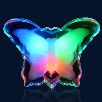 

Bedside Butterfly Shape Colorful Lovely Kids Room Wall Party Home Decoration Led Bedroom US Plug Night Lamp